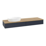 V&B Waschtischunterschrank ohne Frontstruktur -Beleuchtung Antao 160x50cm, WBP hon. Oa, md bl. m Lac
