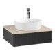 V&B Waschtischunterschrank ohne Frontstruktur -Beleuchtung Antao 60x19x50cm, HL, WBP botti., bla m Lac-3