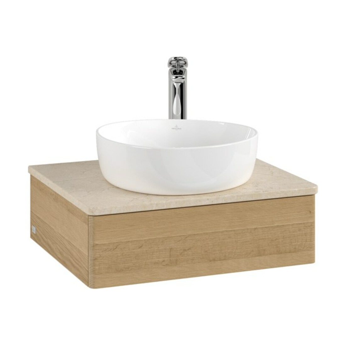 V&B Waschtischunterschrank ohne Frontstruktur -Beleuchtung Antao 60x19x50cm, HL, WBP botti., hon. Oa