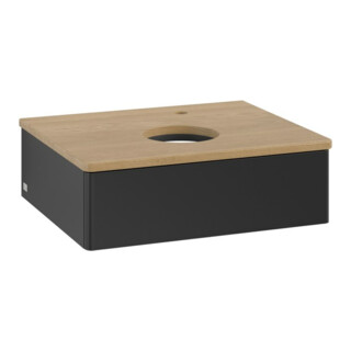 V&B Waschtischunterschrank ohne Frontstruktur -Beleuchtung Antao 60x19x50cm, HL, WBP hon. Oa, bla m Lac