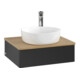 V&B Waschtischunterschrank ohne Frontstruktur -Beleuchtung Antao 60x19x50cm, HL, WBP hon. Oa, bla m Lac-3