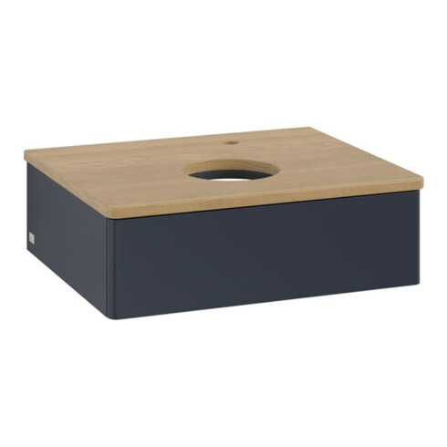 V&B Waschtischunterschrank ohne Frontstruktur -Beleuchtung Antao 60x19x50cm, HL, WBP hon. Oa, md b m Lac