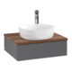 V&B Waschtischunterschrank ohne Frontstruktur -Beleuchtung Antao 60x19x50cm, HL, WBP w wa, Anthrac. m Lac-1