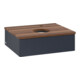 V&B Waschtischunterschrank ohne Frontstruktur -Beleuchtung Antao 60x19x50cm, HL, WBP w. wal, md bl. m Lac-4