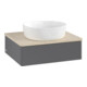 V&B Waschtischunterschrank ohne Frontstruktur -Beleuchtung Antao 60x19x50cm, WBP botti., Anthrac. m Lac-1