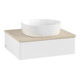 V&B Waschtischunterschrank ohne Frontstruktur -Beleuchtung Antao 60x19x50cm, WBP-farbe botti., wh. m Lac-1