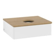 V&B Waschtischunterschrank ohne Frontstruktur -Beleuchtung Antao 60x19x50cm, WBP-farbe hon. Oa, wh. m Lac