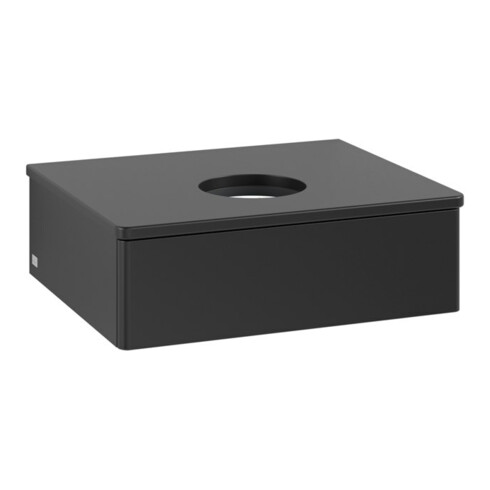 V&B Waschtischunterschrank ohne Frontstruktur -Beleuchtung Antao 60x19x50cm, WBP-farbe Lac, bla m lacquer