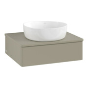 V&B Waschtischunterschrank ohne Frontstruktur -Beleuchtung Antao 60x19x50cm, WBP-farbe Lac, st. Gr m Lac