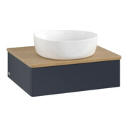 V&B Waschtischunterschrank ohne Frontstruktur -Beleuchtung Antao 60x19x50cm, WBP hon. Oa, md bl. m Lac