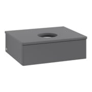V&B Waschtischunterschrank ohne Frontstruktur -Beleuchtung Antao 60x19x50cm, WBP Lac, Anthrac. m Lac