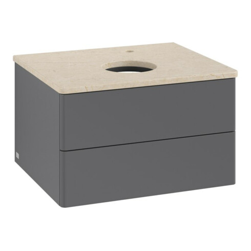 V&B Waschtischunterschrank ohne Frontstruktur -Beleuchtung Antao 60x36x50cm, HL, WBP botti., A m Lac