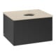 V&B Waschtischunterschrank ohne Frontstruktur -Beleuchtung Antao 60x36x50cm, HL, WBP botti., bla m Lac-3