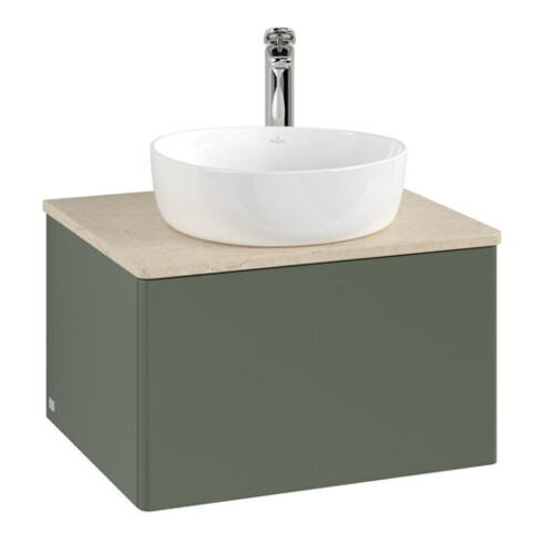 V&B Waschtischunterschrank ohne Frontstruktur -Beleuchtung Antao 60x36x50cm, HL, WBP botti., le g. m Lac