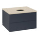 V&B Waschtischunterschrank ohne Frontstruktur -Beleuchtung Antao 60x36x50cm, HL, WBP botti., md bl. m Lac-1