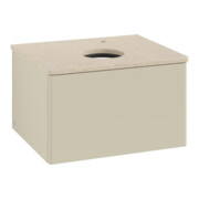 V&B Waschtischunterschrank ohne Frontstruktur -Beleuchtung Antao 60x36x50cm, HL, WBP botti., si Gr m Lac