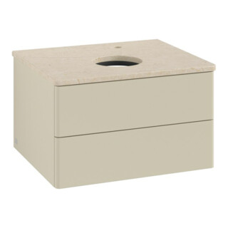 V&B Waschtischunterschrank ohne Frontstruktur -Beleuchtung Antao 60x36x50cm, HL, WBP botti., si Gr m Lac