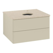 V&B Waschtischunterschrank ohne Frontstruktur -Beleuchtung Antao 60x36x50cm, HL, WBP botti., si Gr m Lac