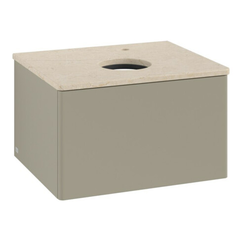 V&B Waschtischunterschrank ohne Frontstruktur -Beleuchtung Antao 60x36x50cm, HL, WBP botti., st. Gr m Lac