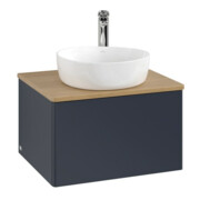 V&B Waschtischunterschrank ohne Frontstruktur -Beleuchtung Antao 60x36x50cm, HL, WBP hon. Oa, md b m Lac