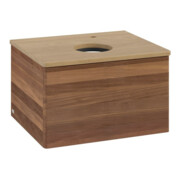 V&B Waschtischunterschrank ohne Frontstruktur -Beleuchtung Antao 60x36x50cm, HL, WBP hon. Oa, w. wal