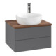 V&B Waschtischunterschrank ohne Frontstruktur -Beleuchtung Antao 60x36x50cm, HL, WBP w wa, Anthrac. m Lac-1