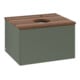 V&B Waschtischunterschrank ohne Frontstruktur -Beleuchtung Antao 60x36x50cm, HL, WBP w wa, lea gre. m Lac
