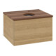 V&B Waschtischunterschrank ohne Frontstruktur -Beleuchtung Antao 60x36x50cm, HL, WBP w. wal, hon. Oa
