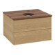V&B Waschtischunterschrank ohne Frontstruktur -Beleuchtung Antao 60x36x50cm, HL, WBP w. wal, hon. Oa-1