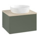 V&B Waschtischunterschrank ohne Frontstruktur -Beleuchtung Antao 60x36x50cm, WBP botti., lea gre. m Lac-1