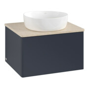 V&B Waschtischunterschrank ohne Frontstruktur -Beleuchtung Antao 60x36x50cm, WBP botti., md bl. m Lac