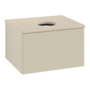 V&B Waschtischunterschrank ohne Frontstruktur -Beleuchtung Antao 60x36x50cm, WBP botti., si Gr m Lac