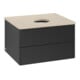 V&B Waschtischunterschrank ohne Frontstruktur -Beleuchtung Antao 60x36x50cm, WBP-farbe botti., bla m Lac-1