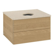 V&B Waschtischunterschrank ohne Frontstruktur -Beleuchtung Antao 60x36x50cm, WBP-farbe botti., honey oak