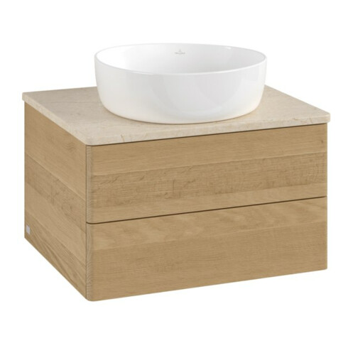 V&B Waschtischunterschrank ohne Frontstruktur -Beleuchtung Antao 60x36x50cm, WBP-farbe botti., honey oak