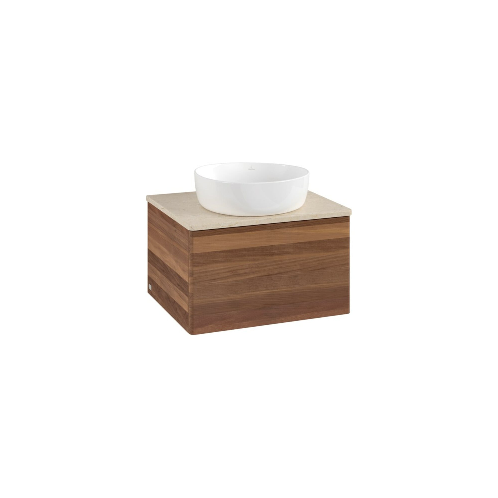 V&B Waschtischunterschrank ohne Frontstruktur -Beleuchtung Antao 60x36x50cm, WBP-farbe botti., w. walnut ; Villeroy & Boch