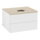 V&B Waschtischunterschrank ohne Frontstruktur -Beleuchtung Antao 60x36x50cm, WBP-farbe botti., wh. m Lac-1