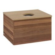 V&B Waschtischunterschrank ohne Frontstruktur -Beleuchtung Antao 60x36x50cm, WBP-farbe hon. Oa, w. walnut-3