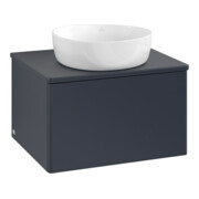 V&B Waschtischunterschrank ohne Frontstruktur -Beleuchtung Antao 60x36x50cm, WBP-farbe Lac, md bl. m Lac