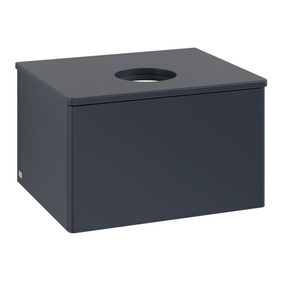 V&B Waschtischunterschrank ohne Frontstruktur -Beleuchtung Antao 60x36x50cm, WBP-farbe Lac, md bl. m Lac