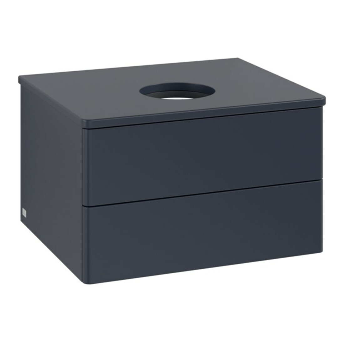 V&B Waschtischunterschrank ohne Frontstruktur -Beleuchtung Antao 60x36x50cm, WBP-farbe Lac, md bl. m Lac