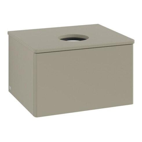 V&B Waschtischunterschrank ohne Frontstruktur -Beleuchtung Antao 60x36x50cm, WBP-farbe Lac, st. Gr m Lac