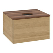 V&B Waschtischunterschrank ohne Frontstruktur -Beleuchtung Antao 60x36x50cm, WBP-farbe w. wal, honey oak-3