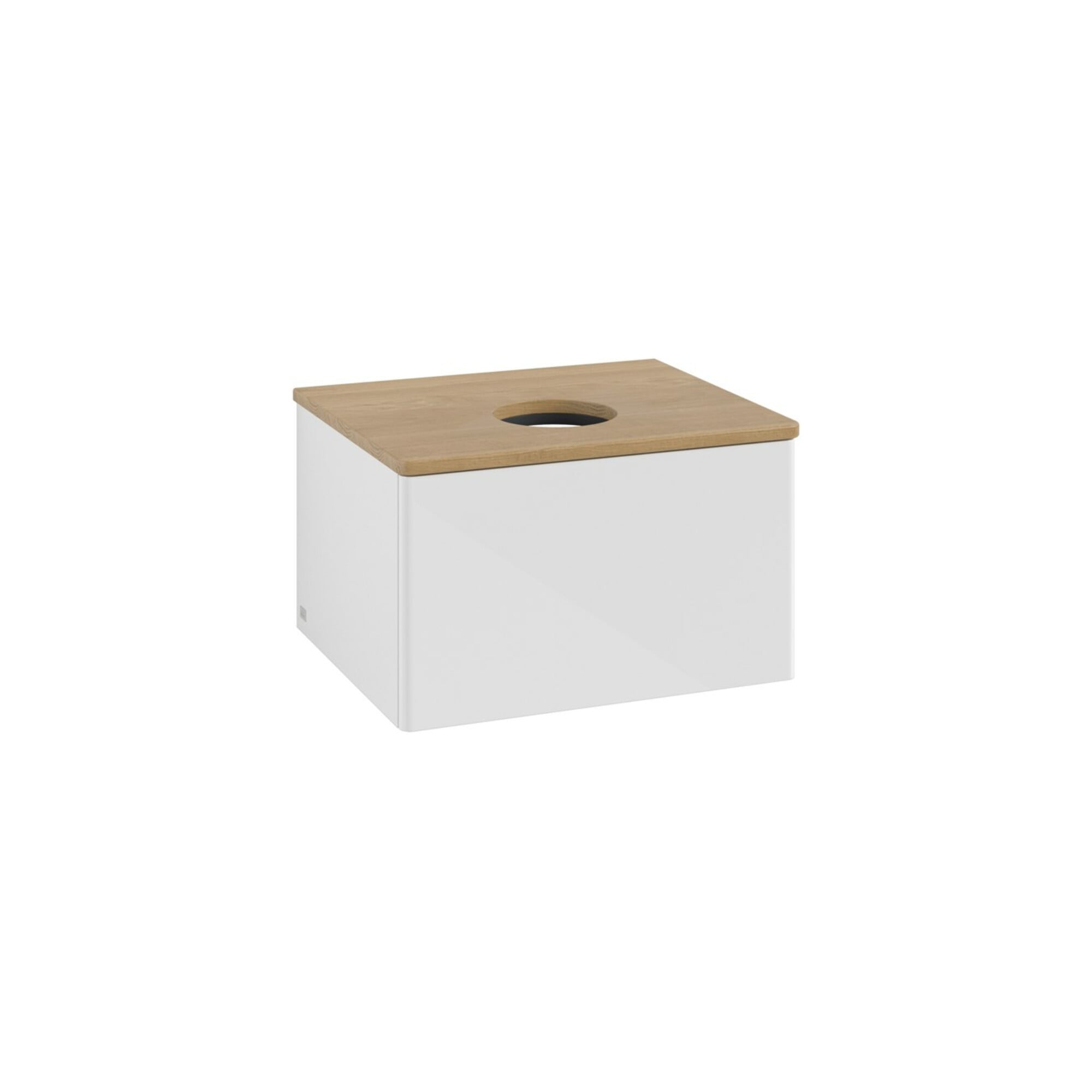 V&B Waschtischunterschrank ohne Frontstruktur -Beleuchtung Antao 60x36x50cm, WBP hon. Oa, glo wh. Lac ; Villeroy & Boch