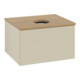 V&B Waschtischunterschrank ohne Frontstruktur -Beleuchtung Antao 60x36x50cm, WBP hon. Oa, si Gr m Lac-1