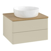 V&B Waschtischunterschrank ohne Frontstruktur -Beleuchtung Antao 60x36x50cm, WBP hon. Oa, si Gr m Lac