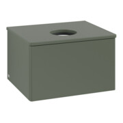 V&B Waschtischunterschrank ohne Frontstruktur -Beleuchtung Antao 60x36x50cm, WBP Lac, lea gre. m Lac-3