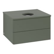 V&B Waschtischunterschrank ohne Frontstruktur -Beleuchtung Antao 60x36x50cm, WBP Lac, lea gre. m Lac-3