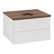 V&B Waschtischunterschrank ohne Frontstruktur -Beleuchtung Antao 60x36x50cm, WBP w. wal, glo wh. Lac-3