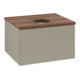 V&B Waschtischunterschrank ohne Frontstruktur -Beleuchtung Antao 60x36x50cm, WBP w. wal, st. Gr m Lac-1